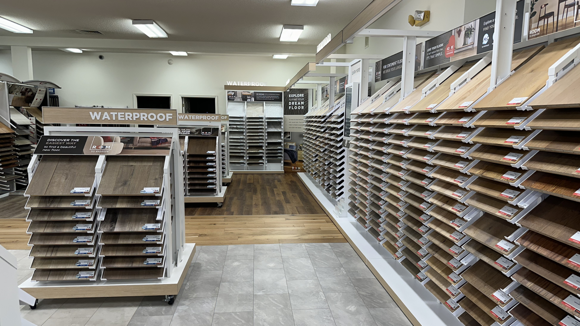 Luxury Vinyl flooring selection