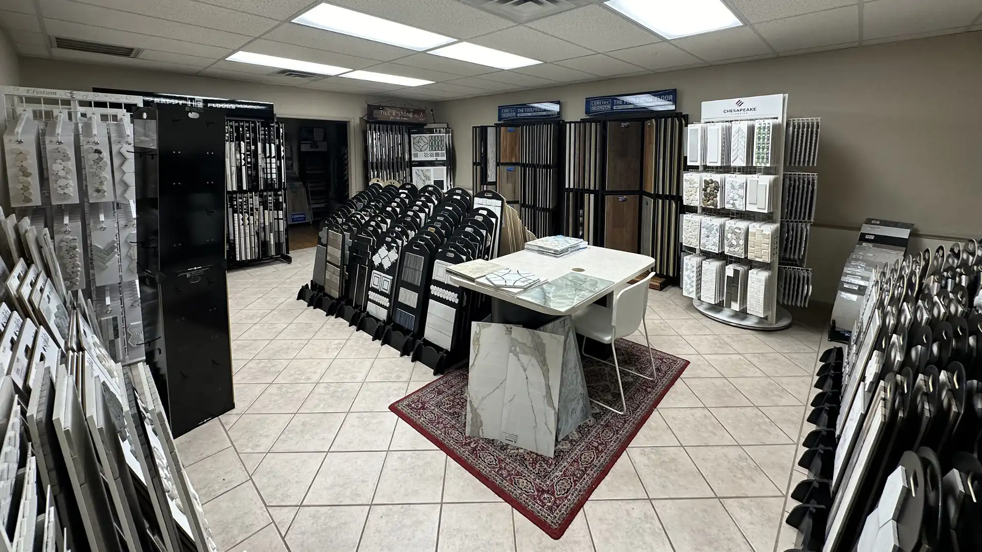 Tile flooring selection