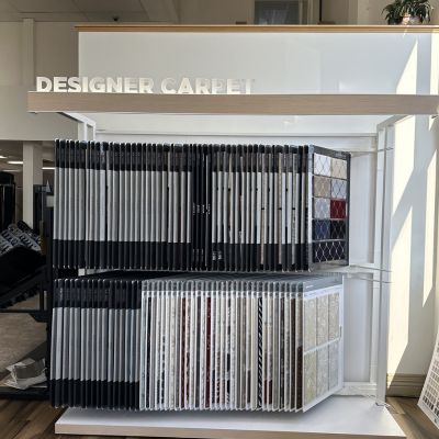 Designer Carpet Display at our local carpet store