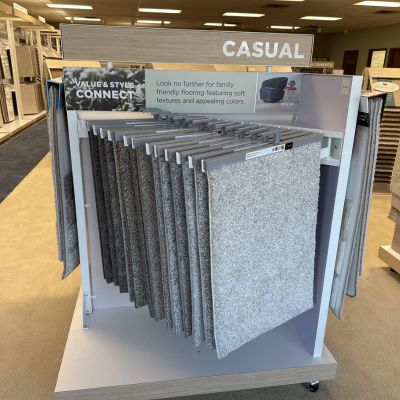 casual carpet display Weaver's Flooring America